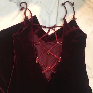 Velvet 90s dream prom dress